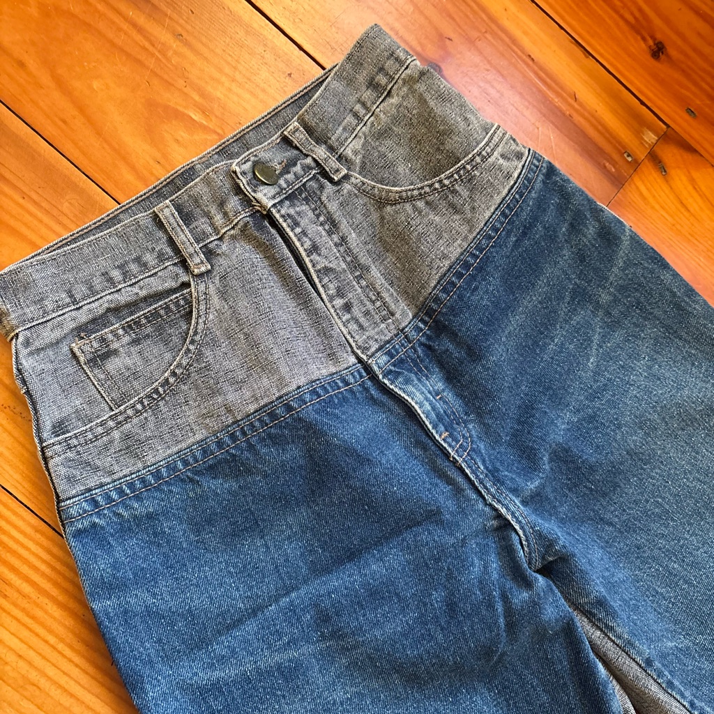 Unique Vintage TwoTone Jeans